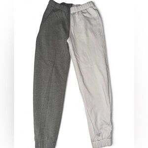Hollister Two-Tone Gray and White Joggers